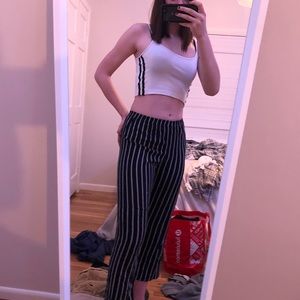 brandy melville blue and white striped pants